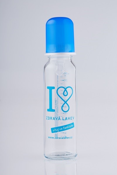 Zdravá lahev Kojenecká lahev R&B 250 ml modrá - VÝPRODEJ