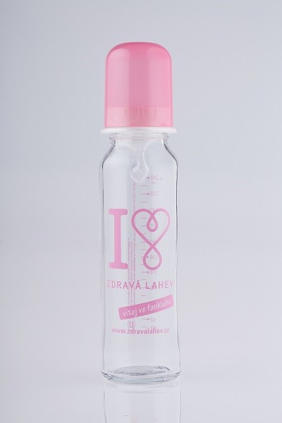 Zdravá lahev Kojenecká lahev R&B 250 ml růžová - VÝPRODEJ