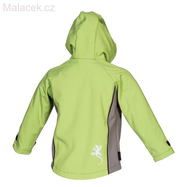 Kukadloo Chlapecká softshellová bunda – zelená VEL. 110