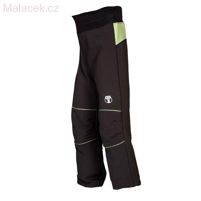 Kukadloo Softshellové chlapecké kalhoty-černo-zelené VEL. 98