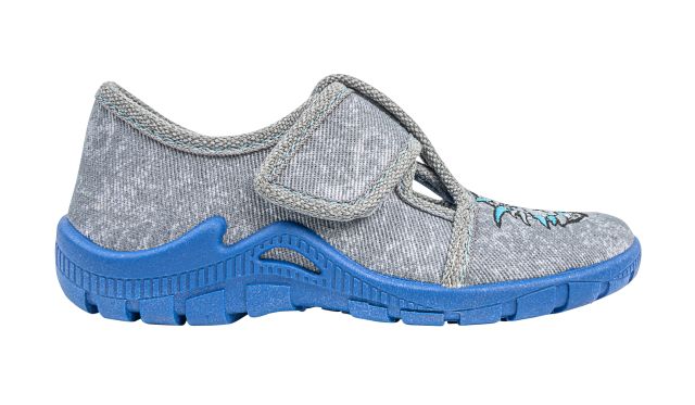 3F Bačkůrky flexibilní 3BT13/1 šedé s drakem - kolekce barefoot