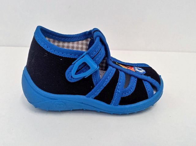 Nazo Dětské bačkůrky NA/024BD modrá fotbalový míč