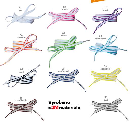 Altima Reflexní tkaničky světle modré