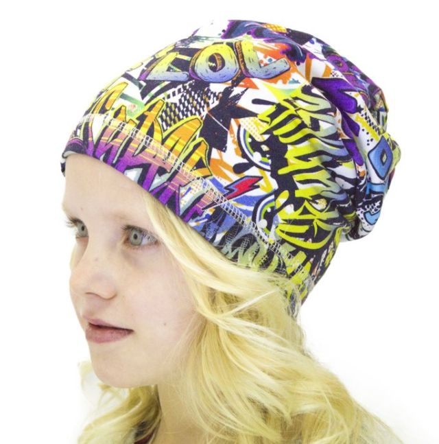 Fantom úpletová čepice s počesem Graffiti