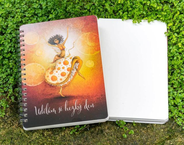 Lucie Ernestová Blok Pomerančová tanečnice, blok bez linek B6