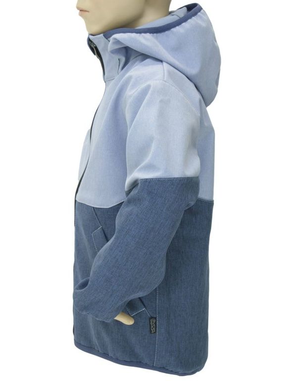 Fantom Dětská softshellová bunda modro-modrý melír