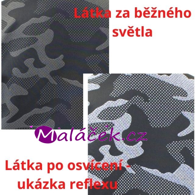 Fantom Dětská softshellová bunda černá-reflexní maskáč 30 000/15 000