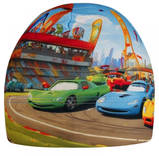 Dráče Funkční čepice Bruno vzor 177 - auta