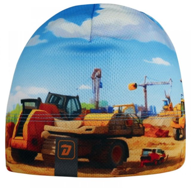 Dráče Funkční čepice Bruno vzor 178 - stavební stroje