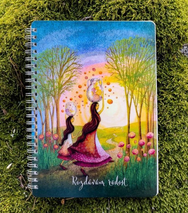 Lucie Ernestová Blok Rozdávám radost, blok bez linek A5