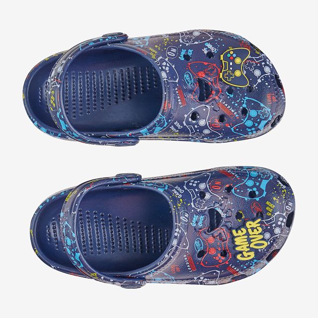 Coqui Plážovky, nazouváky, SANDÁLY BIG FROG Navy/Game Amulet