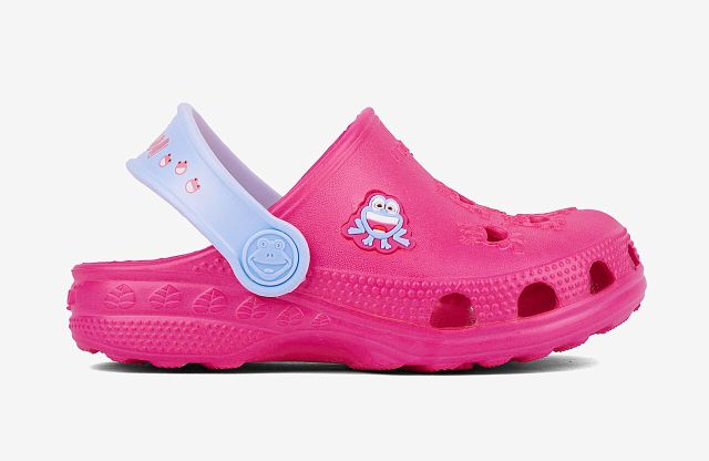 Coqui Plážovky, nazouváky, SANDÁLY LITTLE FROG Fuchsia/Candy Blue