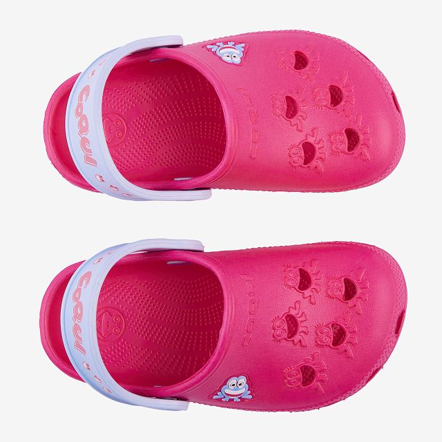 Coqui Plážovky, nazouváky, SANDÁLY LITTLE FROG Fuchsia/Candy Blue