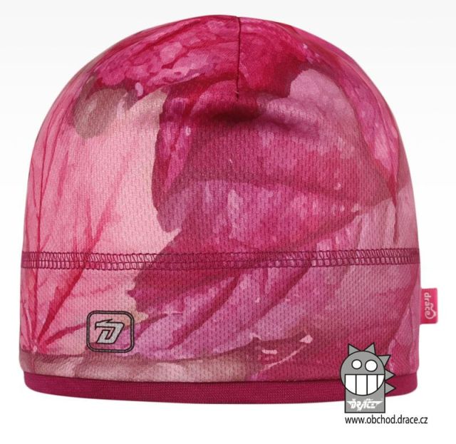 Dráče Čepice Cyril - vzor 52 - čepice pro období jaro, podzim (růžová - listy)