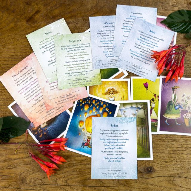 Lucie Ernestová Sada darovacích kartiček pro inspiraci