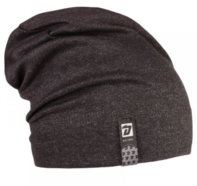 Dráče bavlněná spadlá čepice Pepe vzor 34 - černá melír terenní auto