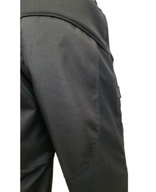 Fantom ZIMNÍ dětské kalhoty softshell s beránkem a cordurou na kolenou a zadní části černé