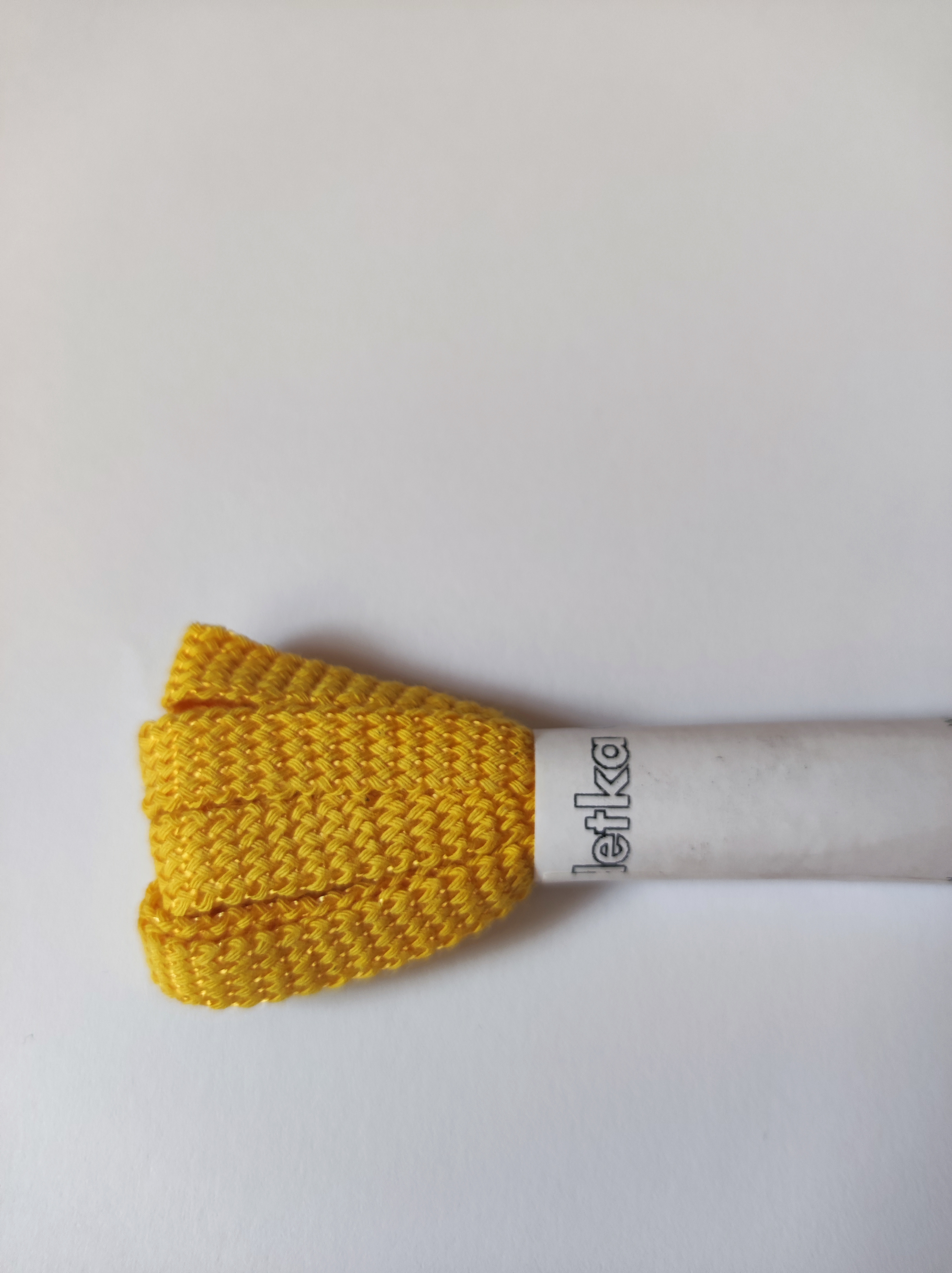 Odetka Ploché bavlněné tkaničky, šířka 8 mm, délka 90 cm, žluté