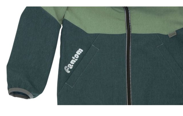 Fantom Dětská softshellová bunda petrolejový melír