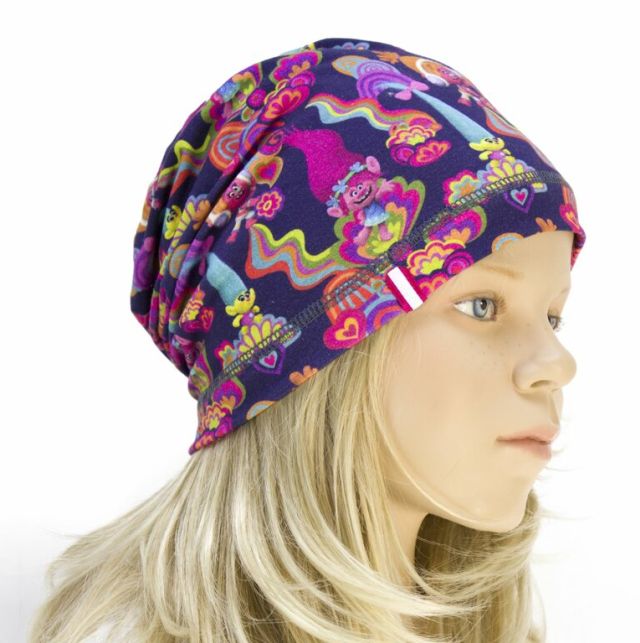 Fantom Delší úpletová čepice trolové