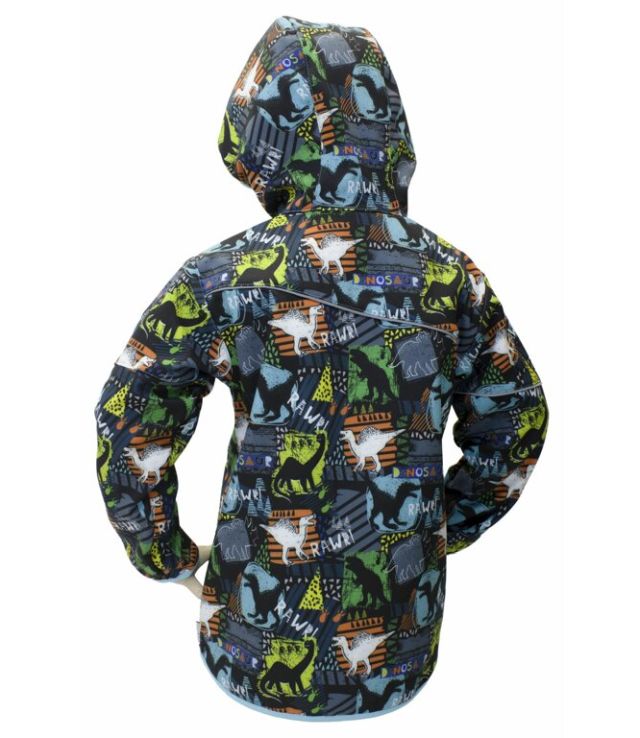 Fantom Dětská softshellová bunda barevná s dinosaury