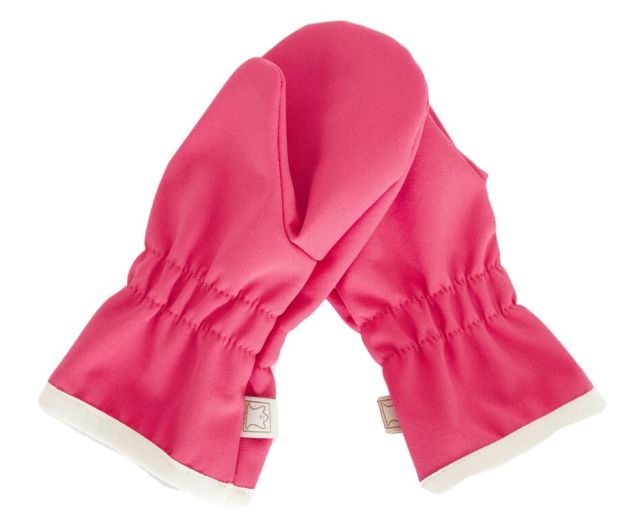 Dětské rukavice Fantom SOFTSHELL bez kožíšku, korálová