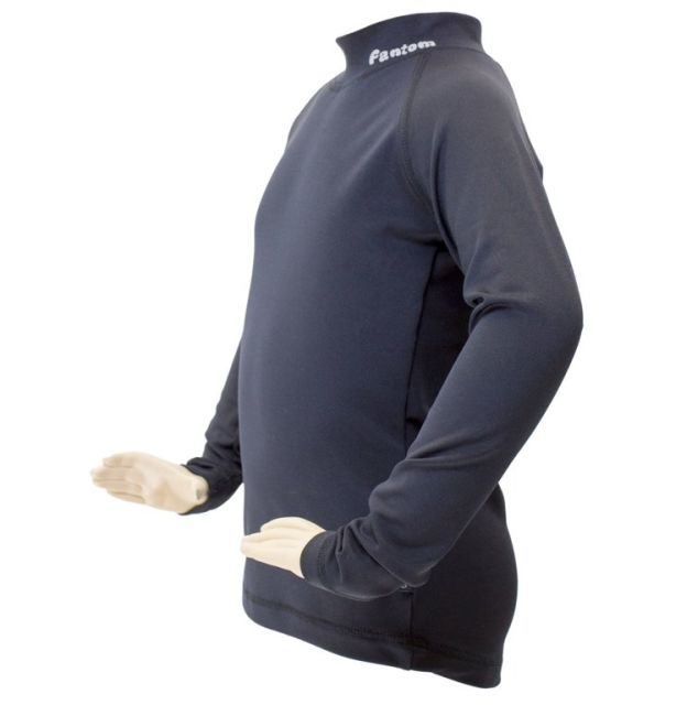 Fantom Funkční triko s počesem a stojáčkem, černé