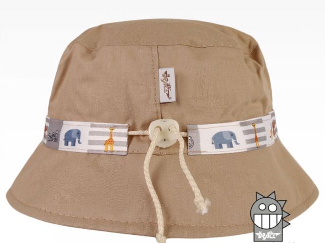 Dráče Letní klobouk Dráče Palermo rostoucí vzor 32 béžová