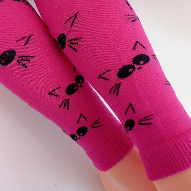 TREPON Dětské Legíny MACÍK tmavě růžová