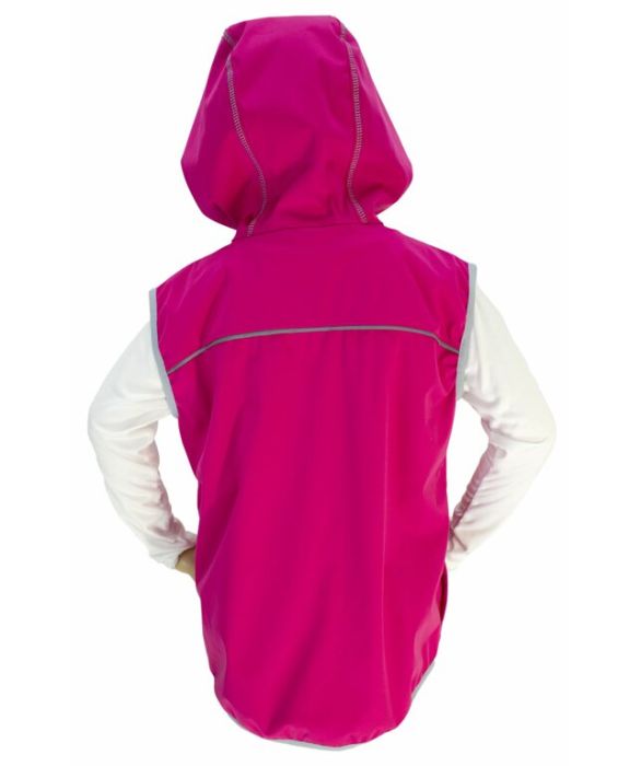 Fantom Dětská softshellová outdoorová vesta s membránou 18000/12000 - růžová