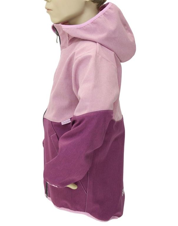 Fantom Dětská softshellová bunda vínovo-růžová