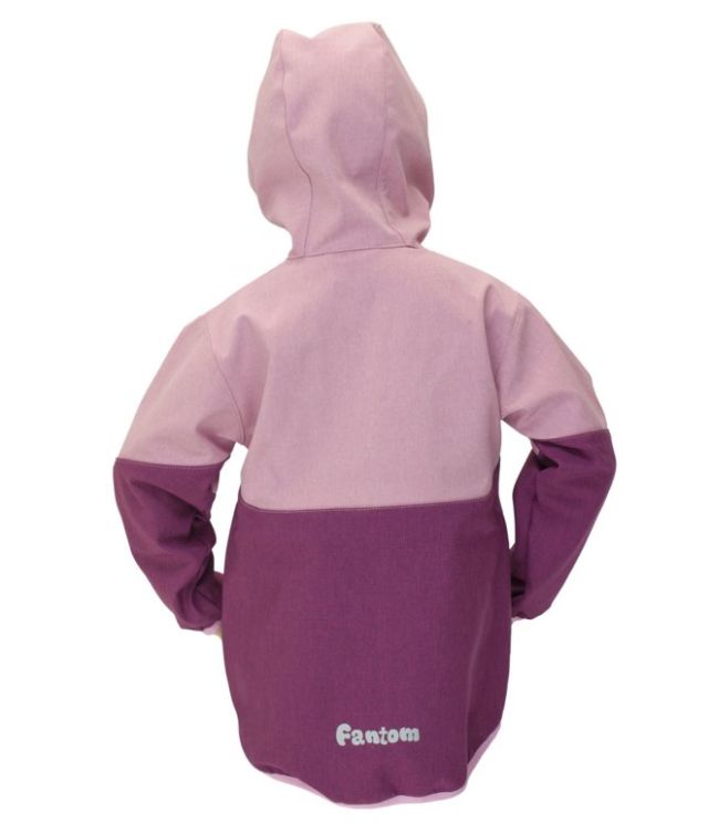 Fantom Dětská softshellová bunda vínovo-růžová