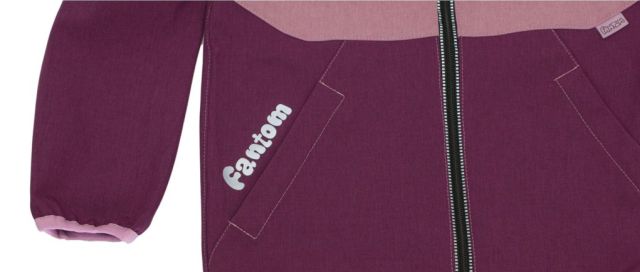 Fantom Dětská softshellová bunda vínovo-růžová