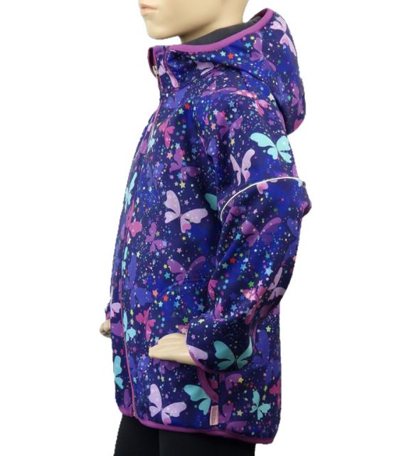 Fantom Dětská softshellová bunda - motýlci