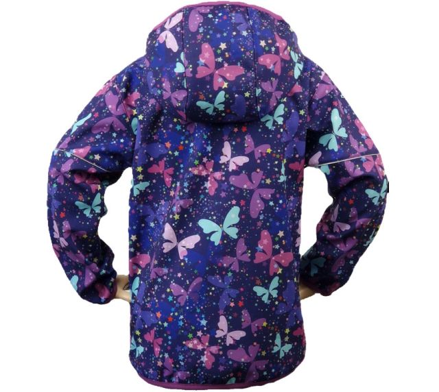 Fantom Dětská softshellová bunda - motýlci