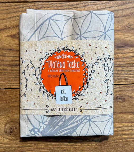Lucie Ernestová Ekotaška XL Lotos a vážka - přírodní
