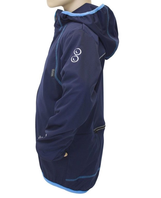 Fantom Dětská letní softshellová bunda - 18.000mm, 12.000g/m, tmavě modrá