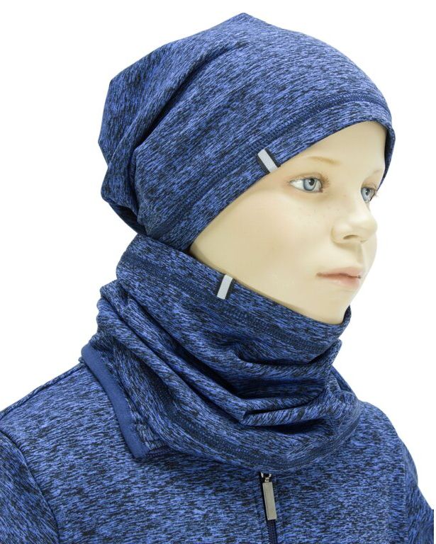 Fantom Nákrčník tunel počes - modrý melír