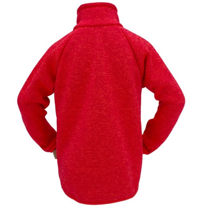 Dětský celopropínací sportovní svetr Fantom - neon oranžový