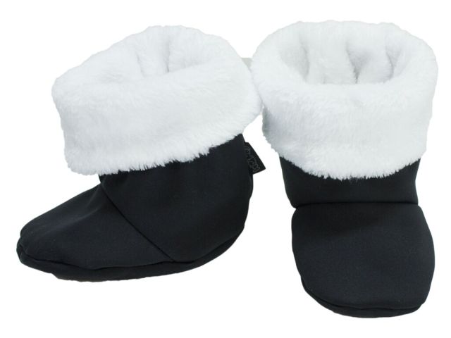 Fantom Kojenecké capáčky softshellové - černo-světle šedé