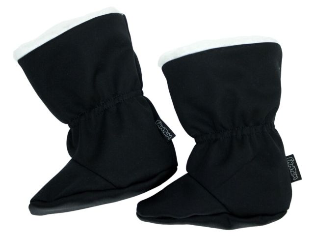 Fantom Kojenecké capáčky softshellové - černo-světle šedé