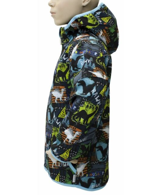 Fantom Dětská softshellová bunda barevná s dinosaury