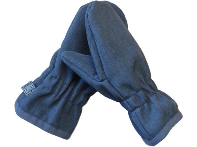 Fantom Dětské rukavice SOFTSHELL bez kožíšku, tmavě šedý melír