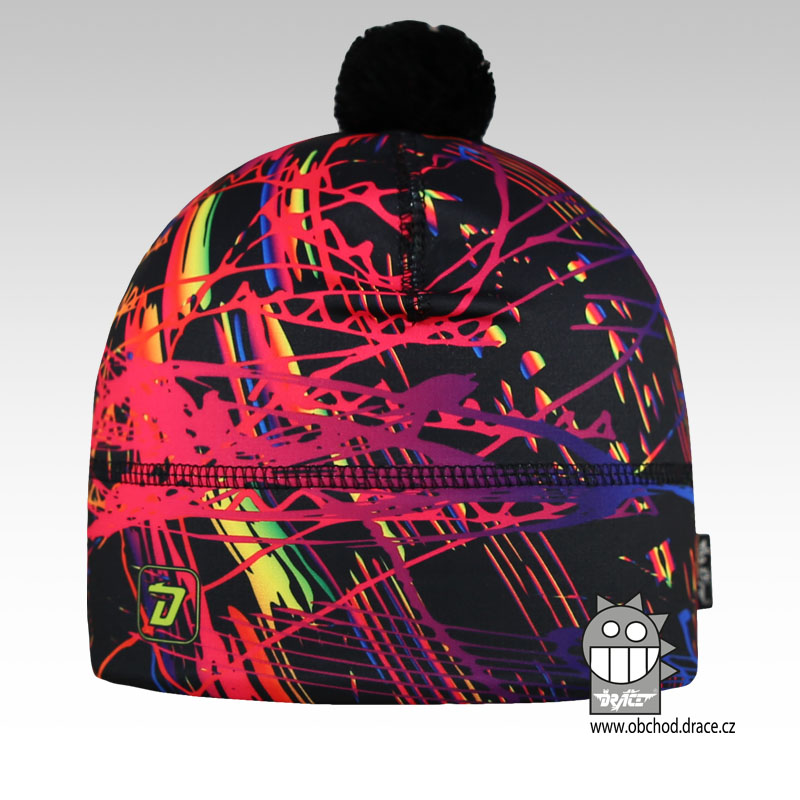 Flavio čepice pro zimní období vzor 69, černo-barevná