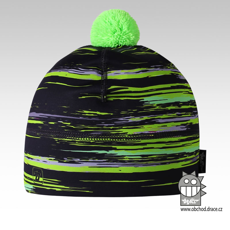 Flavio čepice pro zimní období vzor 98, černo-zeleno-šedá