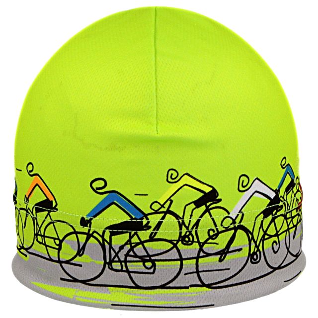 RDX Funkční čepice PELETON neon zeleno-žlutá