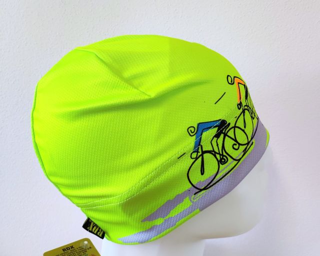 RDX Funkční čepice PELETON neon zeleno-žlutá