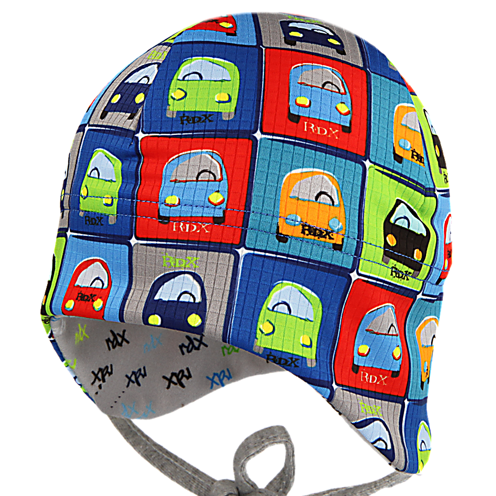 RDX Funkční čepice zavazovací počesaná - AUTÍČKA, MODRÁ