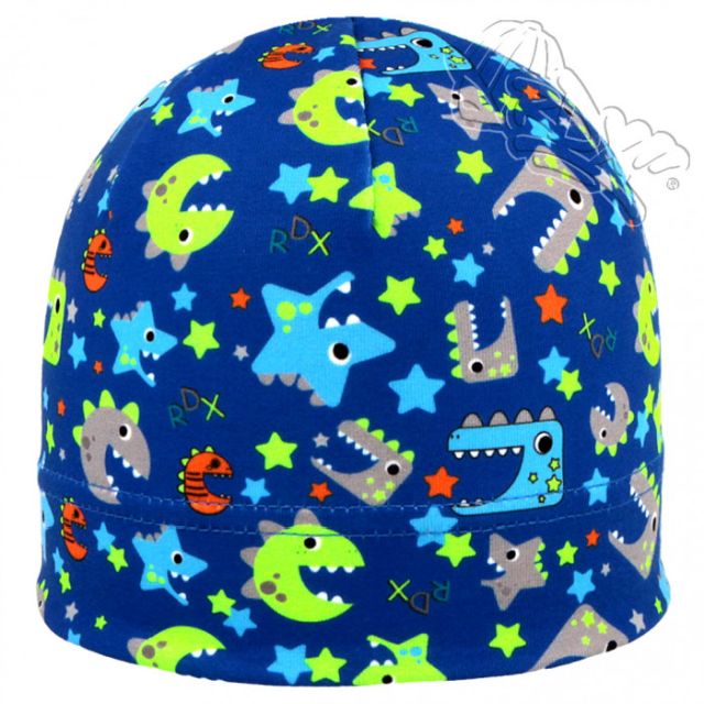 RDX Funkční čepice Dinosauříci modrá