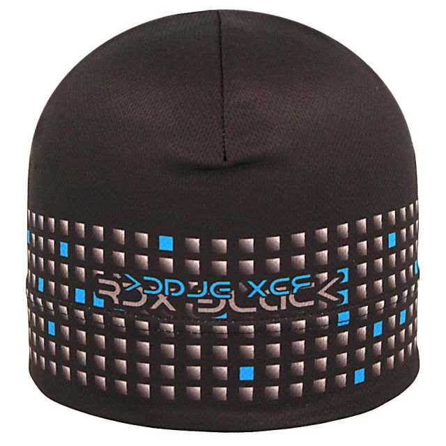 RDX Funkční čepice BLACK, modré čtverečky